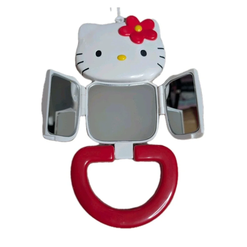 Vintage hello Kitty Handheld Mirror 2002 Sanrio Tokyo, Japan